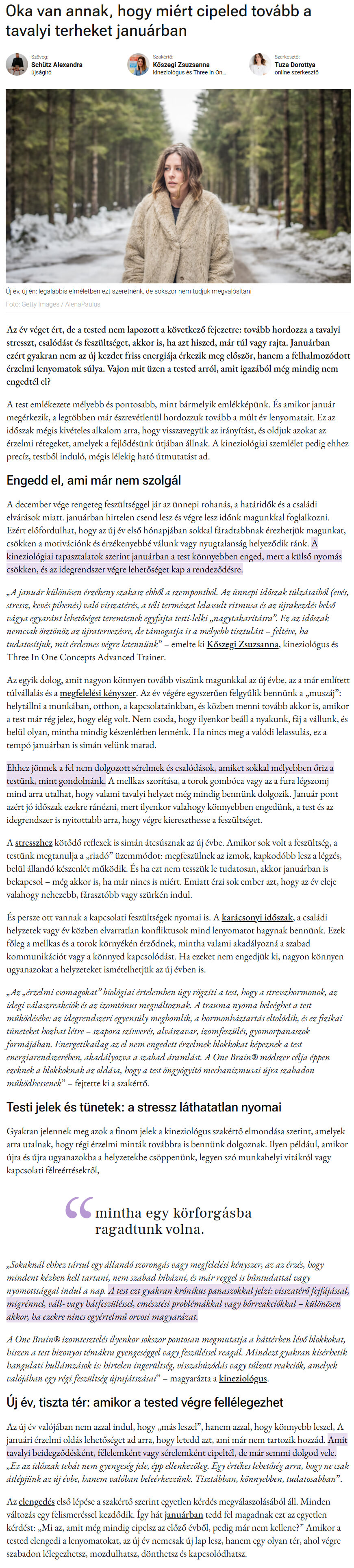 Oka van annak, hogy miért cipeled tovább a tavalyi terheket januárban