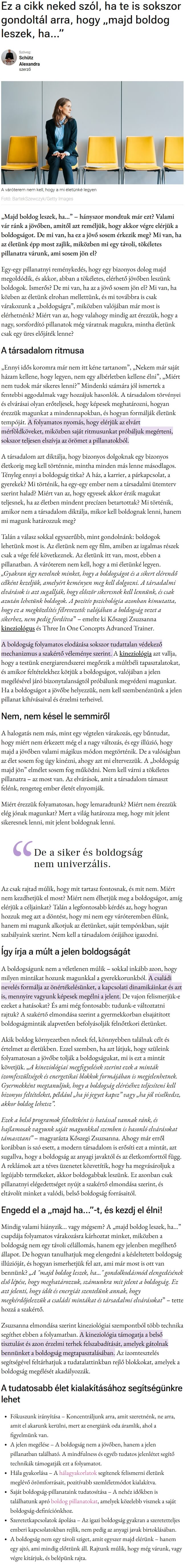 Ez a cikk neked szól, ha te is sokszor gondoltál arra, hogy majd boldog leszek, ha…
