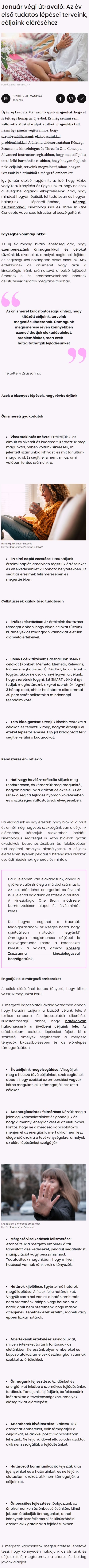 Január végi útravaló: Az év első tudatos lépései terveink, céljaink eléréséhez