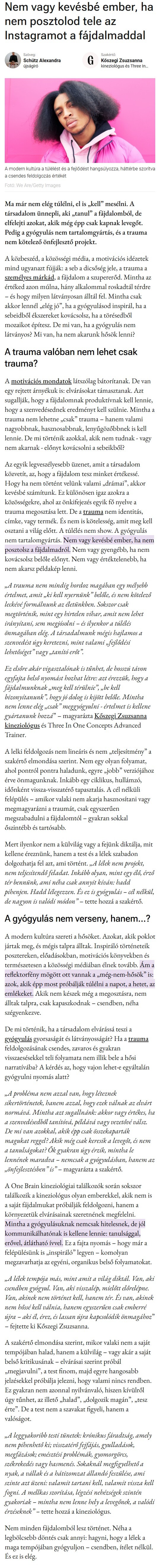 Nem vagy kevésbé ember, ha nem posztolod tele az Instagramot a fájdalmaddal