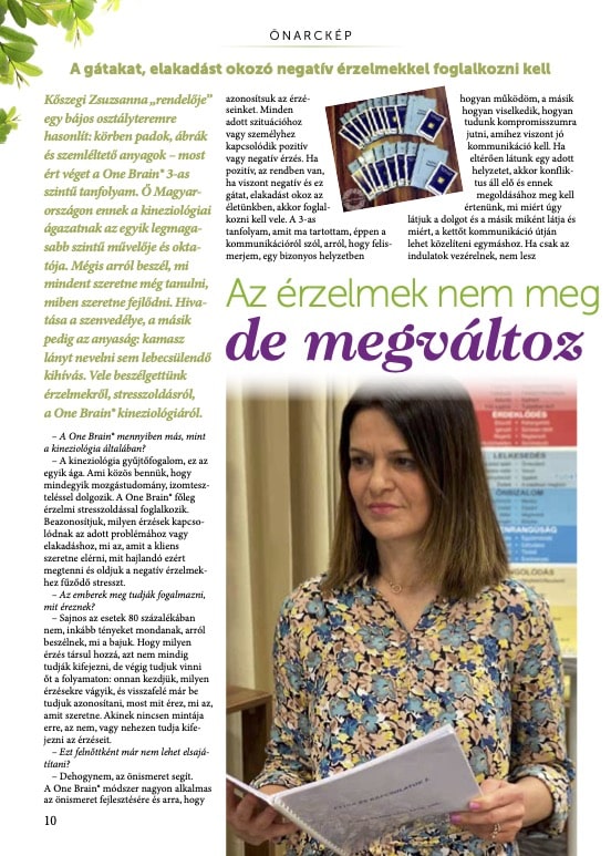 Az érzelmek nem megkérdőjelezhetők, de megváltoztathatók (TermészetGyógyász Magazin)