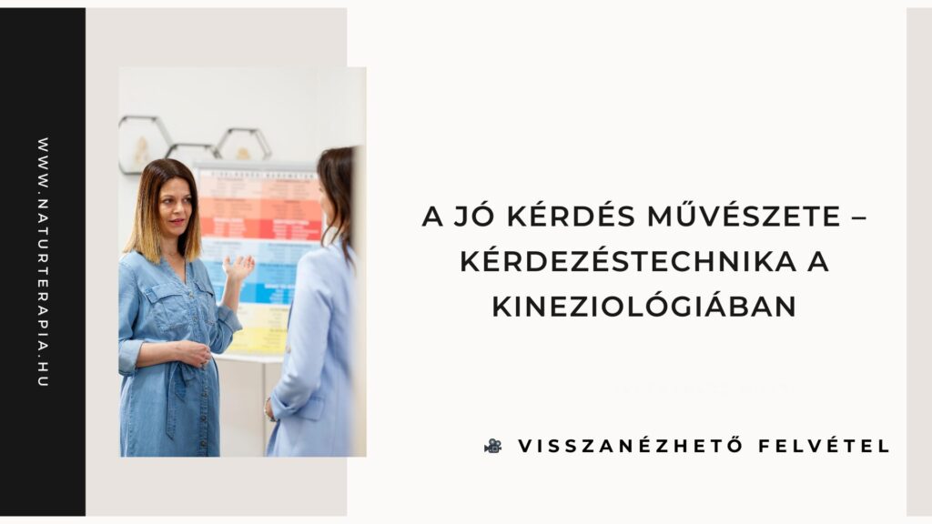A jó kérdés művészete | kérdezéstechnika a kineziológiában – webinár A jó kérdés művészete – online kineziológia webinár visszanézhető felvétel