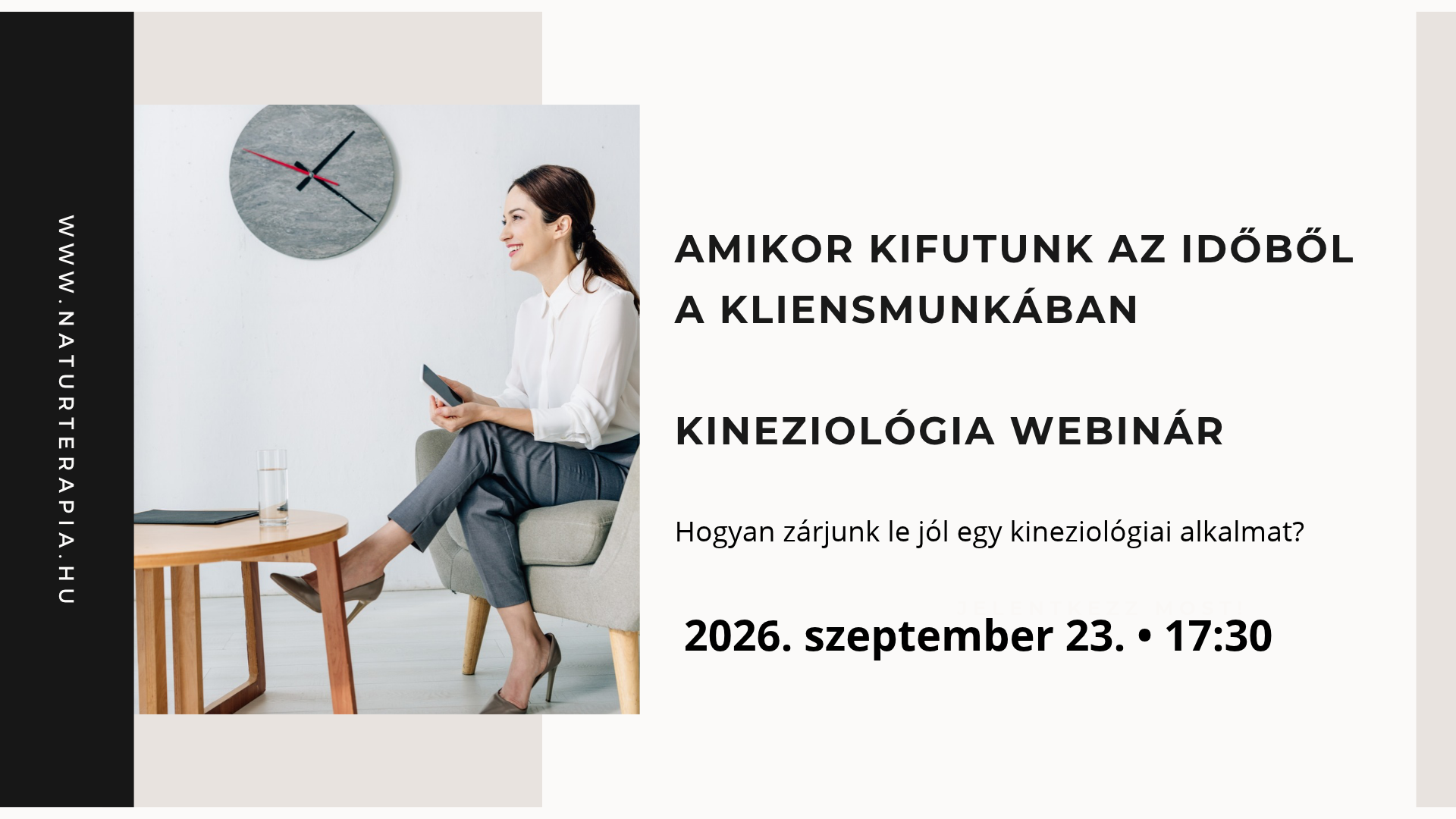 Kineziológia webinár az időkeretekről és a kineziológiai alkalom lezárásáról