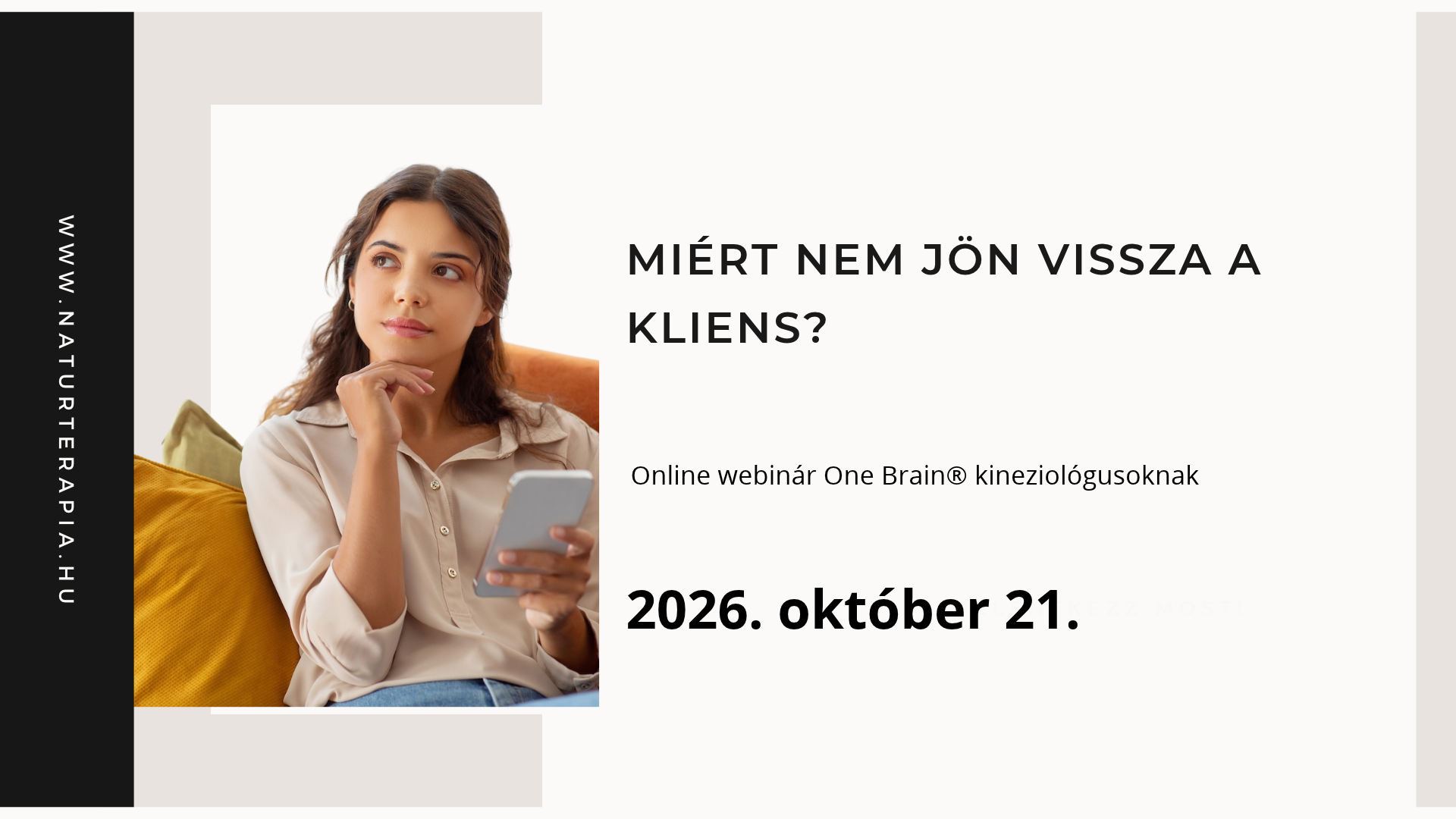Miért nem jött vissza a kliens? - webinár kineziológusoknak